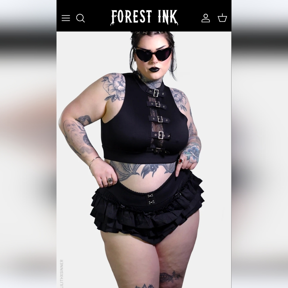 Forest Ink Bella Bikini Bottom and Salem Bikini Top XL